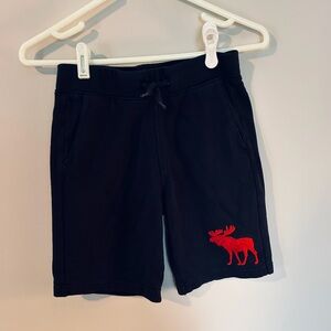 Navy Abercrombie & Fitch Fleece Shorts